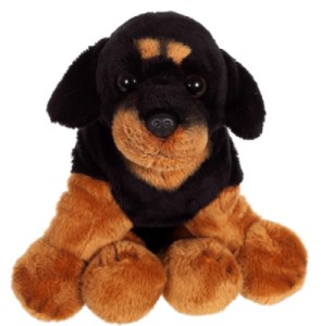 Peluche Chien Rottweiler Floppipup - 22 cm