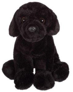 Peluche Chien Labrador Noir Floppipup - 22 cm