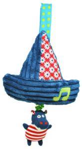 Peluche Musicale Hippopotame Hippipos - 17 cm