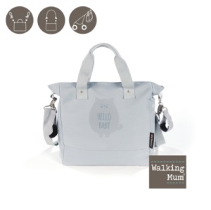 Sac à Langer Hello Baby Bleu Gris