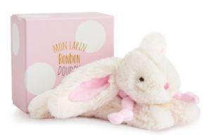 Peluche Lapin Bonbon Rose - 20 cm