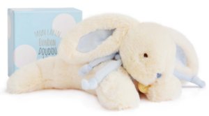 Peluche Lapin Bonbon Bleu 30 cm