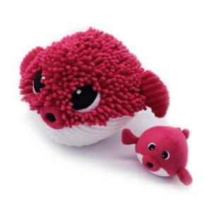 Peluche Poisson Betterave Maman et Bebe Gobetou Ptipotos