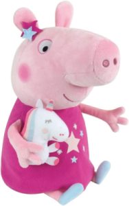 Peluche Peppa Pig et son doudou Licorne - 30 cm