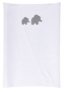 Housse de Matelas à Langer Eléphant Tembo Blanche - 50x70 cm