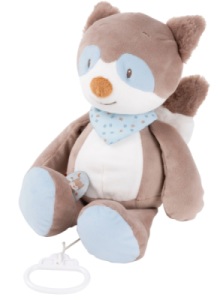 Peluche Musicale Raton Laveur Bob