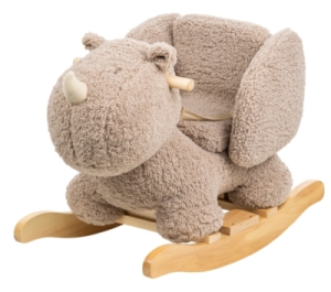 Bascule Rhinocéros Taupe Teddy