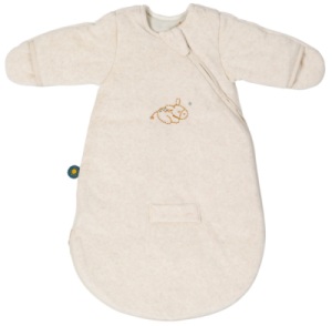 Gigoteuse Manche Avec Moufles Félix Et Léo Beige Hiver - 60 cm