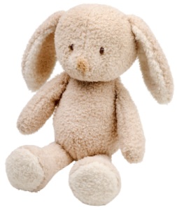 Peluche Lapin Teddy Sable - 30 cm