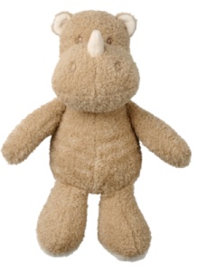 Peluche Rhinocéros Teddy Beige