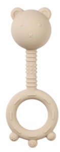 Anneau De Dentition Hochet Ours Silicone Sable