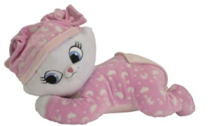 Peluche Couchée Marie Les Aristochats Lumineux - 30 cm