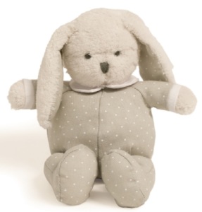 Peluche Lapin Gris Grelot - 20 cm