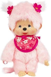 Peluche Monchhichi Pink Sakura Girl - 20 cm