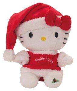 Peluche Hello Kitty Noël - 19 cm