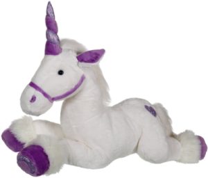 Peluche Licorne Violette - 80 cm