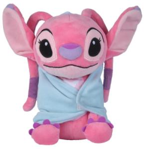 Peluche Angel et sa couverture - 25 cm