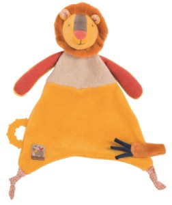 Doudou Attache Tétine Lion Les Papoum