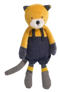 Peluche Chat Lulu Les Moutarches - 27 cm