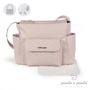 Sac à langer matelassé Inés Rose