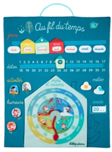 Calendrier Au Fil du Temps Bleu