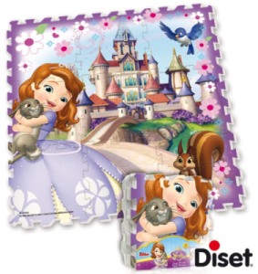 Tapis Puzzle en Mousse Princesse Sofia