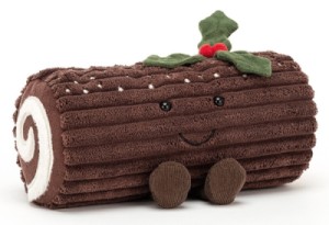 Peluche Bûche de Noël Amuseable