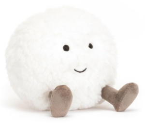 Peluche Boule de Neige Amuseable