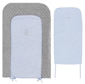 Matelas à Langer Poudre Etoile Bleu