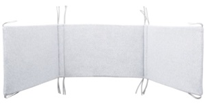 Tour de Lit Adaptable Jersey Gris - 40x180 cm