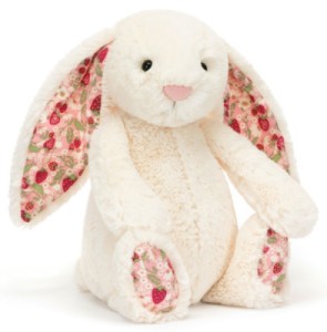 Peluche Lapin Crème Berry Blossom Bashful Medium