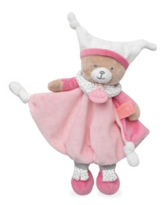 Doudou Ours Brioche Rose