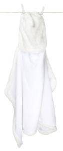 Cape de Bain Blanche Chenille