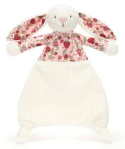 Doudou Lapin Crème Berry Blossom Bashful Comforter