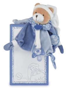 Doudou Attache Sucette Ours Petit Chou - 17 cm