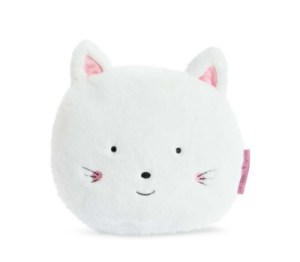 Peluche Coussin Chat Rose Aussi Doux