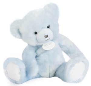 Peluche Ours Collection Bleu Glacé - 37 cm