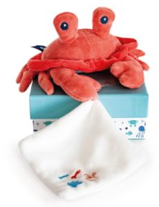 Peluche Crabe Corail et Doudou Sous l'Océan