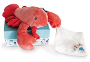 Peluche Homard Corail et Doudou Sous Océan