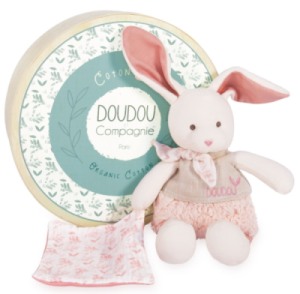 Peluche Lapin Rose Botanic Bio