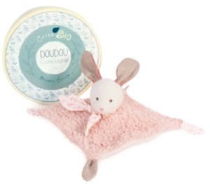 Doudou Lapin Rose Botanic Bio