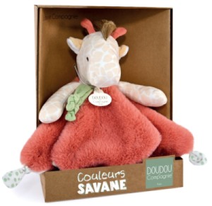 Doudou Girafe Couleurs Savane