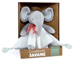 Doudou Eléphant Couleurs Savane