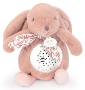 Peluche Veilleuse Musicale Lapin Rose Lapin Doudou