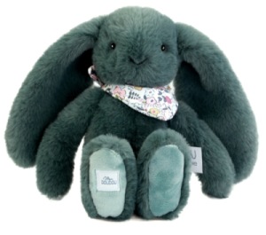 Peluche Lapin Fleurette Eucalyptus - 25 cm