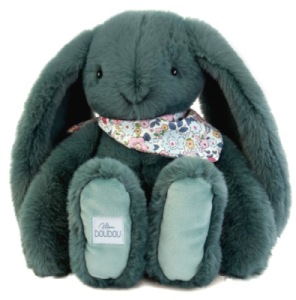 Peluche Lapin Fleurette Eucalyptus - 35 cm