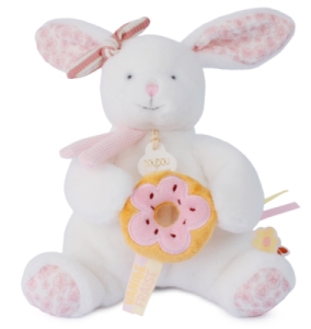 Peluche Lapin Vanille Fraise avec Donut
