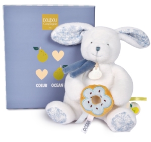 Peluche Lapin Coeur Océan avec Donut