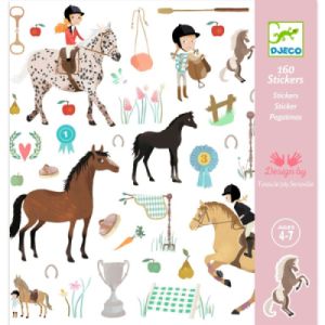 Pochette 160 Stickers Chevaux