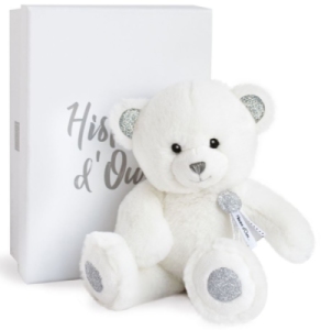 Peluche Ours Blanc Charms 24 cm